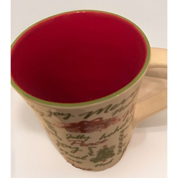 Vintage Starbucks 2007 Christmas Holiday Coffee Tea Mug Cup Peace Joy Jolly EUC - Picture 5 of 5